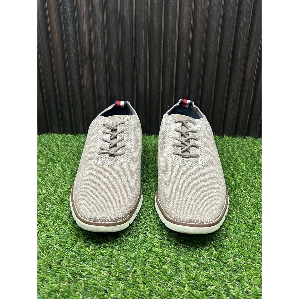 Size 8 M - Tommy Hilfiger Men's tm Warden Oxford - Light Natural Texture